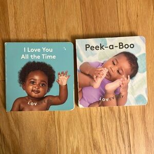 Kids Toy Books - I Love You All the Time & Peek-a-Boo - Multicolor